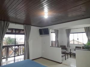 TV a/nebo společenská místnost v ubytování Studio Duplex Praia do Porto