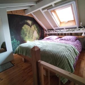 Ένα ή περισσότερα κρεβάτια σε δωμάτιο στο Chalet le Ponderosa
