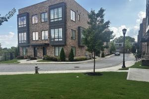 a large brick building on the side of a street at Spectacular Vista in Atlanta