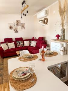 Χώρος καθιστικού στο Duna Hangja Vendégház +5 φωτογραφίες