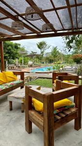 Hồ bơi trong/gần Hotel Urumajó +3 ảnh