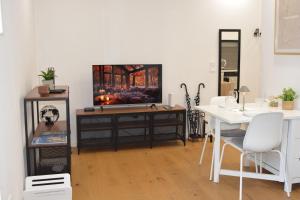 Χώρος καθιστικού στο Altstadtnahes Apartment