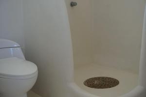 a bathroom with a toilet and a shower at Nicho Suite @ Sayulita Surfside Suites in Sayulita
