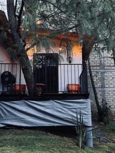 Κήπος έξω από το Cabaña el roble