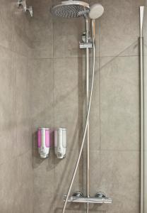 Koupelna v ubytování Hotel Baviera