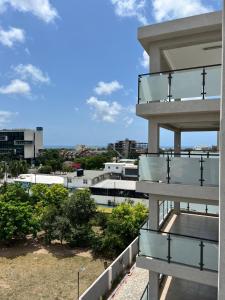 a view from the balcony of a building at Luxury Haven- Near AC Marriott Hotel Kingston in Kingston