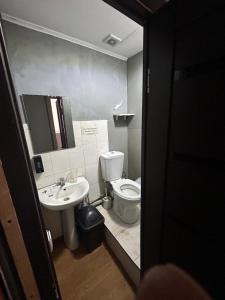 Koupelna v ubytování Skystep Hostel