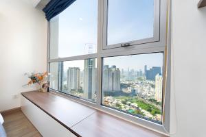 Γενική άποψη της πόλης Πόλη Χο Τσι Μινχ ή θέα της πόλης από  αυτό το διαμέρισμα