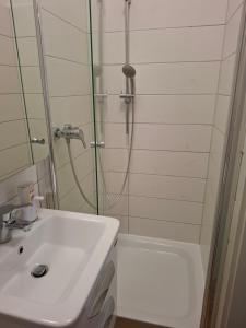 Et badeværelse på Urban-Chic-Zentral-Bahnhof-Altstadt-Mediapaket-W2