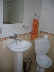 A bathroom at Tsutsovi House