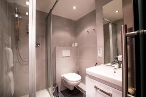 Koupelna v ubytování Burghotel Nürnberg
