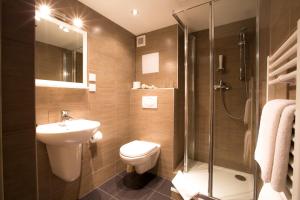 Koupelna v ubytování Burghotel Nürnberg