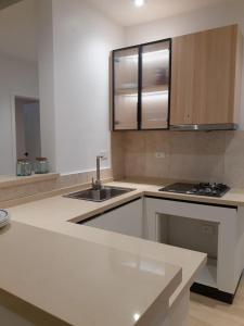 Η κουζίνα ή μικρή κουζίνα στο 19&G Apt