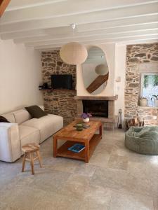 Et opholdsområde på La maison du Lavoir