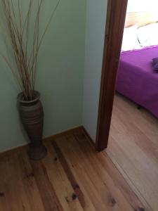 Uma cama ou camas num quarto em Casas do Terreiro