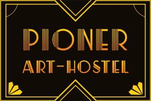 a sign that reads pudirir art hospital at Арт-Хостел PIONER 2 in Sumy