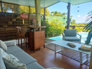 Et opholdsområde på Villa Toc Toc à Bouillante, Guadeloupe