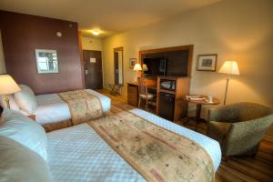 Postel nebo postele na pokoji v ubytování Hotel L'Oie des neiges