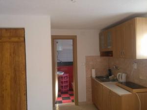Kuchyň nebo kuchyňský kout v ubytování Apartments Rogoznica