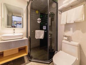 Koupelna v ubytování GreenTree Inn Express Beijing Dongcheng District Beixinqiao Metro Station Gui Street