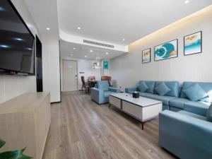 Χώρος καθιστικού στο Echarm Hotel Jiayulongwan Peninsula