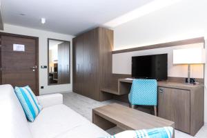 TV a/nebo společenská místnost v ubytování Hotel Petrčane