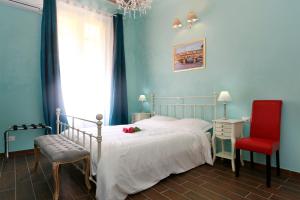 Postel nebo postele na pokoji v ubytování SCALA GARDEN Apartment