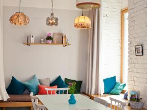 Posezení v ubytování grätzlhotel Karmelitermarkt