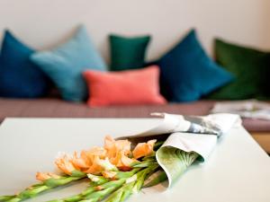Posezení v ubytování grätzlhotel Karmelitermarkt