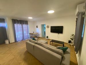 Μια τηλεόραση ή/και κέντρο ψυχαγωγίας στο סוויטת הדקל +3 φωτογραφίες