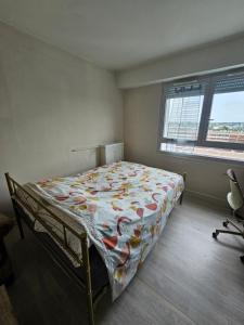 Ένα ή περισσότερα κρεβάτια σε δωμάτιο στο Chambre dans Appartement cetre ville de Tours