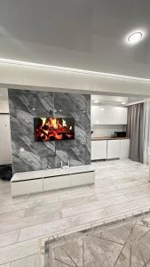 Køkken eller tekøkken på Квартира на Протозанова + 9 billeder