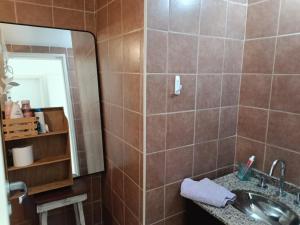 Koupelna v ubytování Comodo y luminoso + 8 fotografií