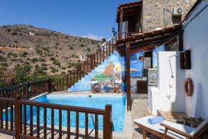 Πισίνα στο ή κοντά στο Ferienhaus Penelope In Mavrikiano