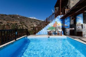 Πισίνα στο ή κοντά στο Ferienhaus Penelope In Mavrikiano