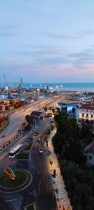 a view of a city with a street with traffic at Fole Maison in Durrës