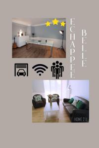 Posezení v ubytování Echappée Belle à Montauban - garage