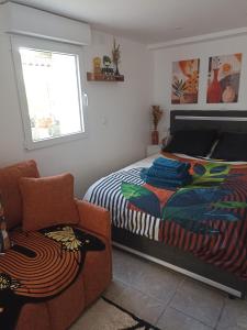 Postel nebo postele na pokoji v ubytování Le Cosy chic + 43 fotografií