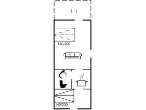 Pelan lantai bagi Apartment Aghnar - 5km from the sea by Interhome