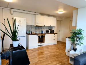 Nhà bếp/bếp nhỏ tại Aurora rooms in shared apartment nr1 We are doing privet northen light trip, reindeer trip and sommaroy Fjord trip