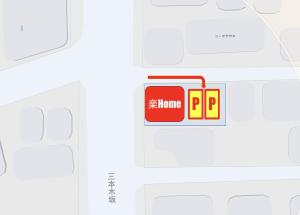 a map of the home depot at 楽Home in Otaru