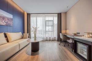 Posezení v ubytování Atour Hotel Shantou Chenghai Guosheng Center