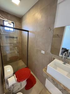 Koupelna v ubytování Suite Mar Maragogi