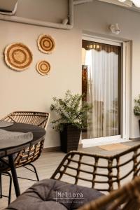 Χώρος καθιστικού στο Meliora