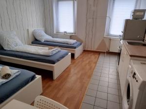 Χώρος καθιστικού στο Comfort apartments for 3-5 guests in Chemnitz