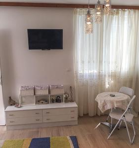 TV a/nebo společenská místnost v ubytování Apartments Zamicka