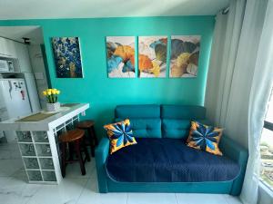 Posezení v ubytování Charmoso Apartamento - Vista Mar - Boa Viagem + 31 fotografií