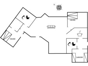 Půdorys ubytování Holiday Home Jannic - 300m to the inlet by Interhome