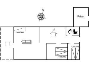 Majutuskoha Holiday Home Calli - 400m to the fjord by Interhome korruse plaan