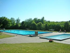 una gran piscina con gente. en Holiday Home Anselm by Interhome, en Fårvang